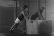 Plyo push-ups can be done using an elevated surface. (Photo via Pexels/Tima Miroshnichenko)